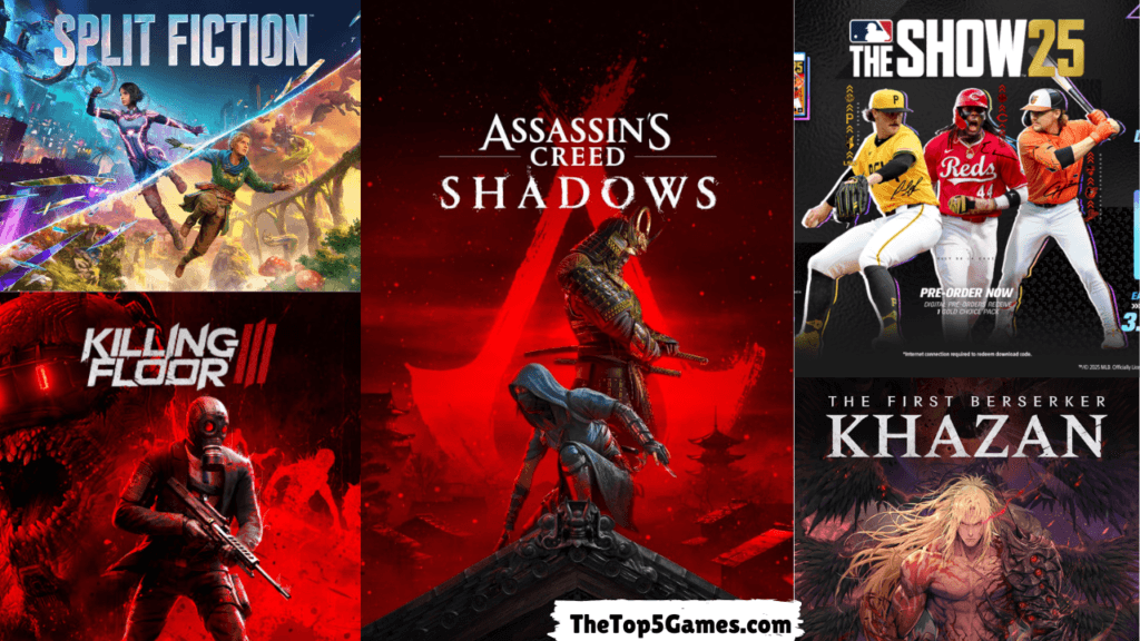 Top 5 PS5 Games Releasing in March 2025